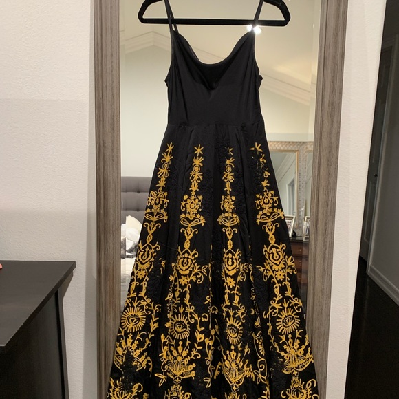 NWT FREE PEOPLE Embroidered  Maxi dress by FREE PEOPLE. FOR PROM DRESS, WEDD - Picture 4 of 11